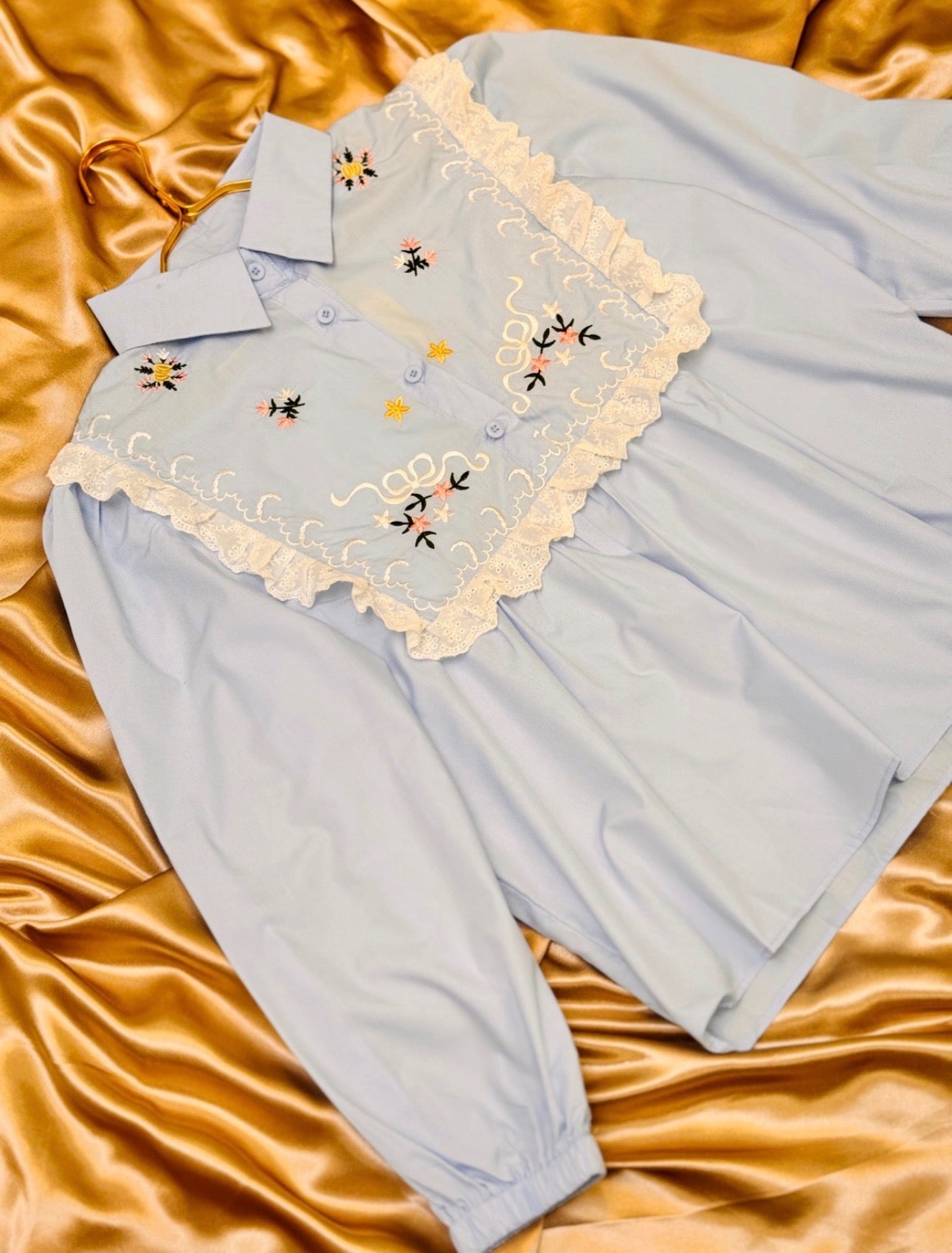 Floral Lace Doll Blouse