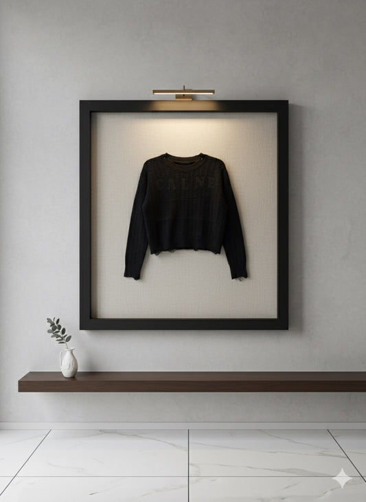 Retro Varsity Knit - Black