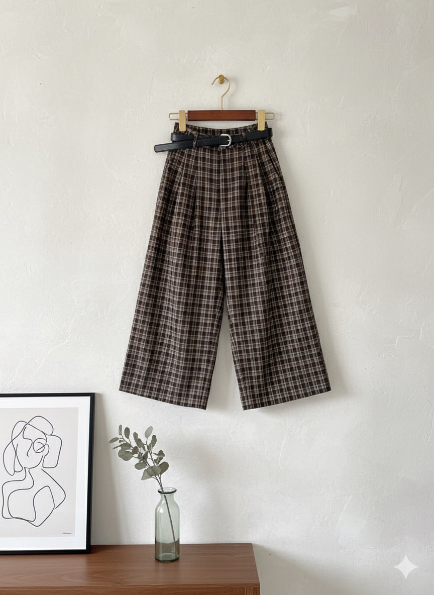 Seoul Check Culottes