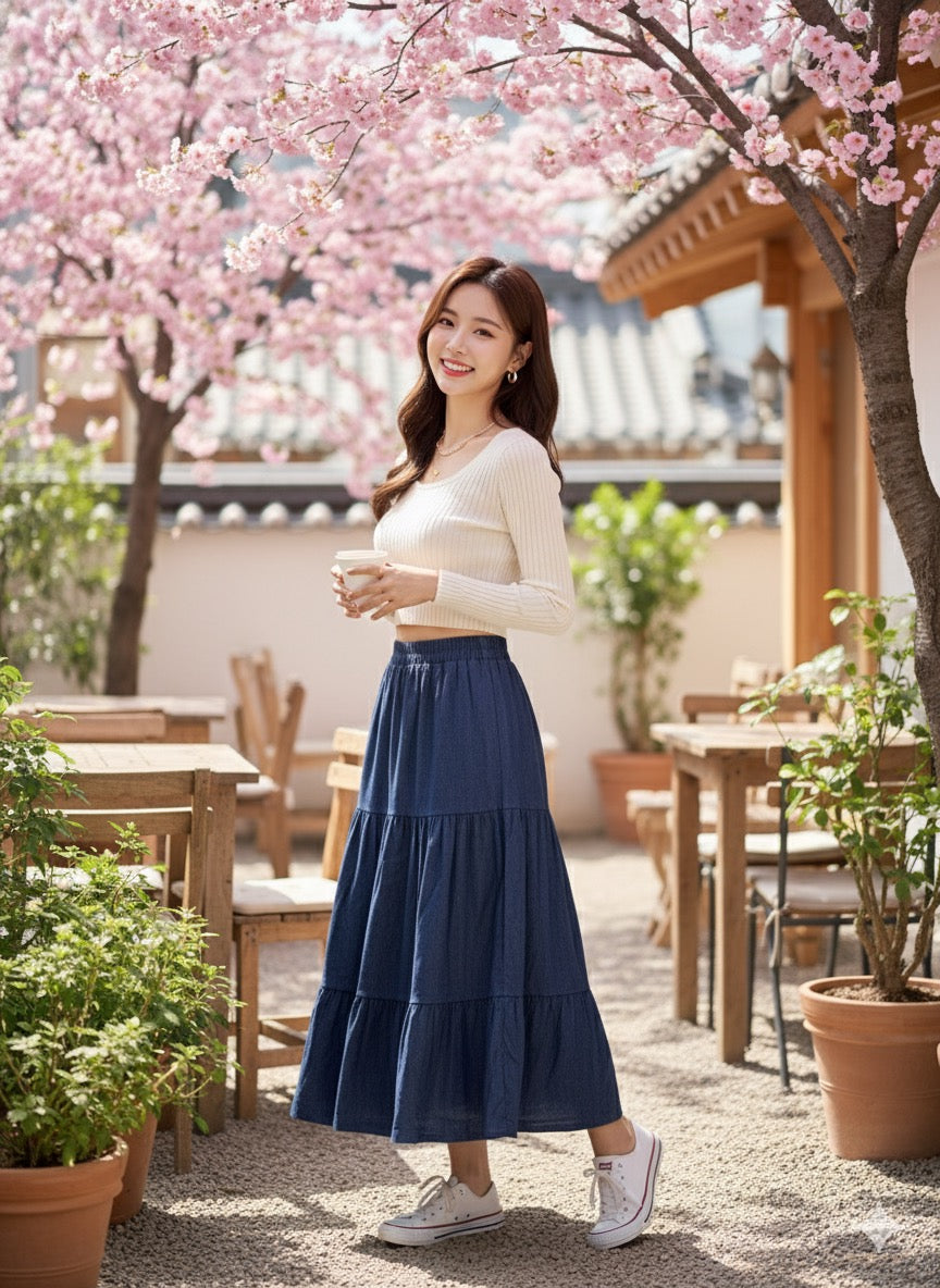 Denim Dream Skirt - Dark