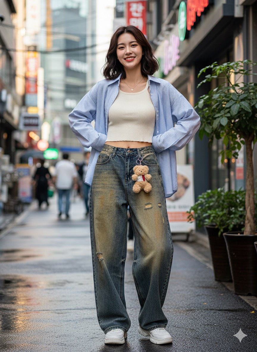 Teddy Light Wash Denim