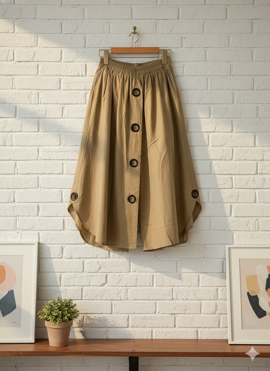 Button Bloom pant - Beige