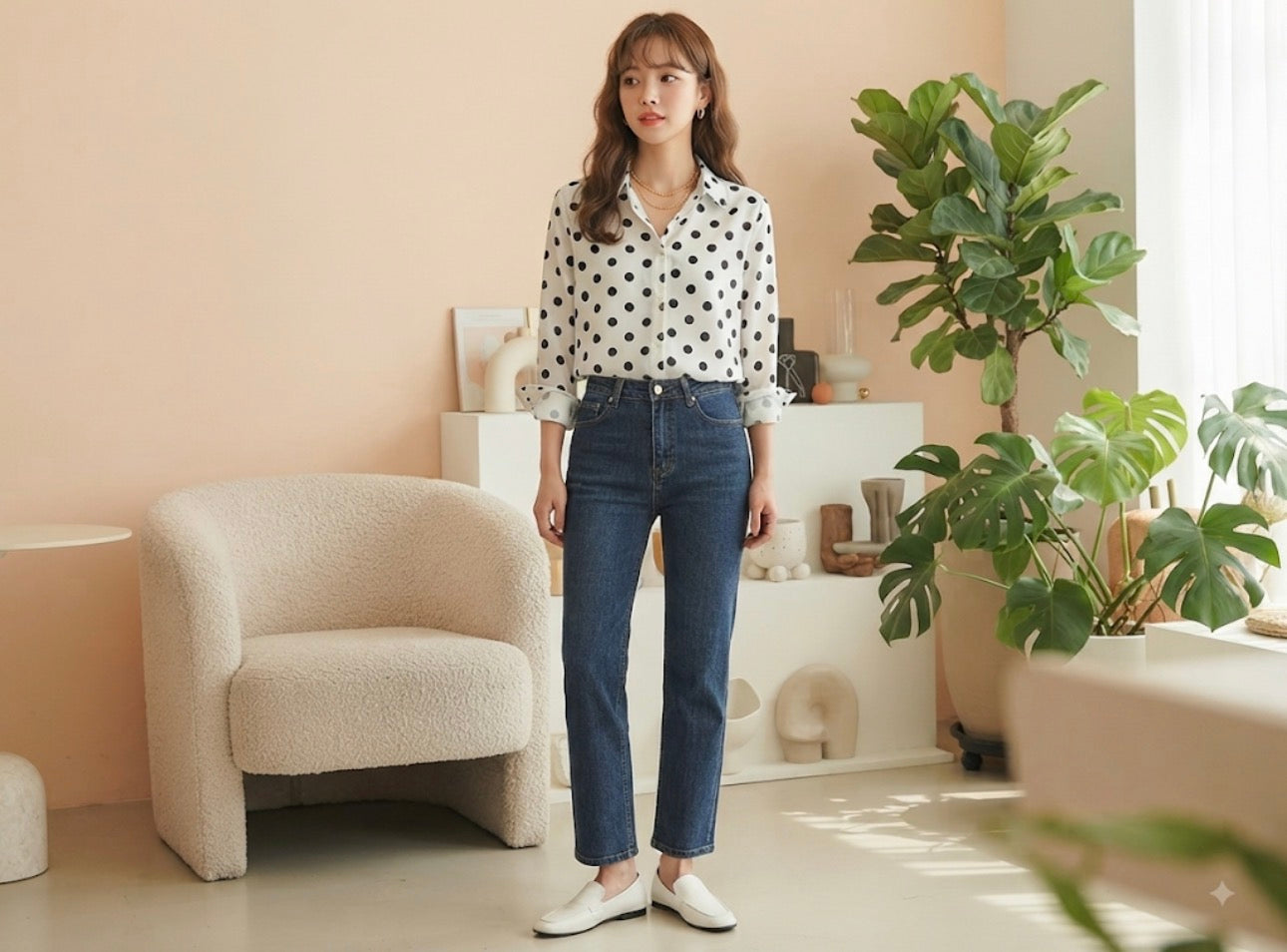 Polka dots shirt