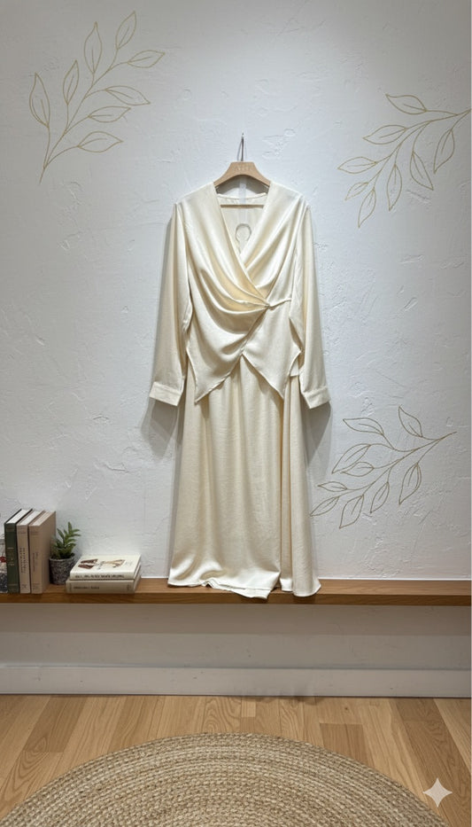 Veloura Luxe Dress - Ivory