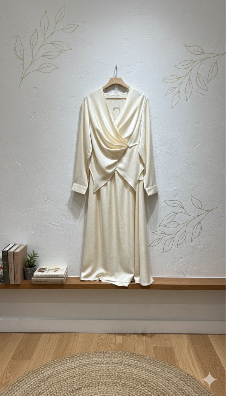 Veloura Luxe Dress - Ivory