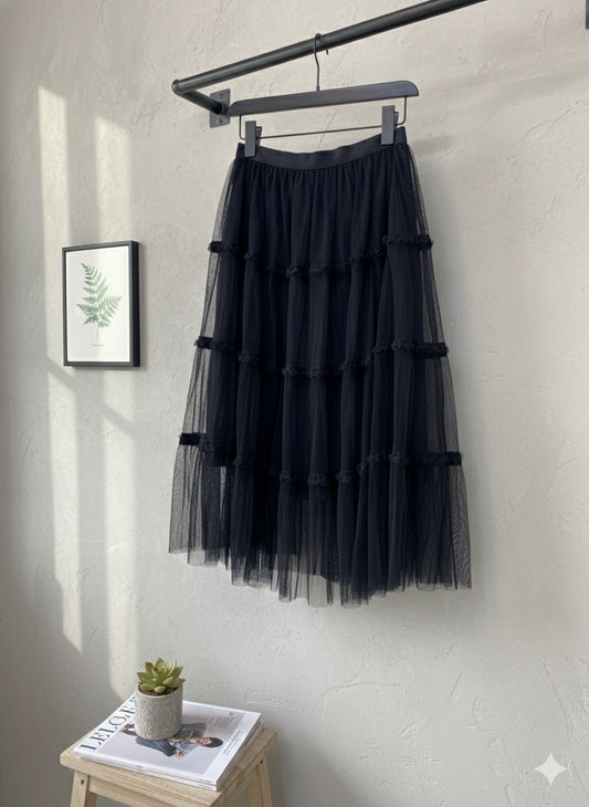 Black Dream Mesh Skirt