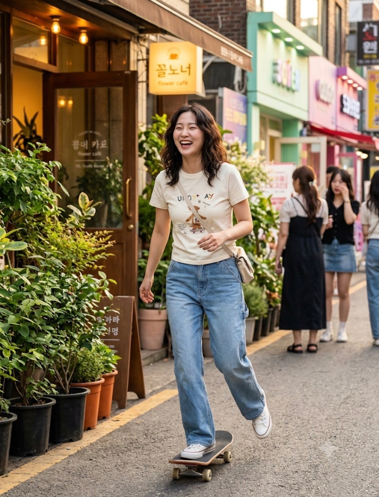 Sunny Day Teddy Tee - Cream
