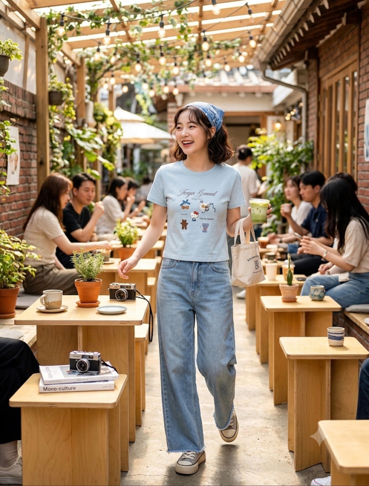 Doodles Tee - Blue