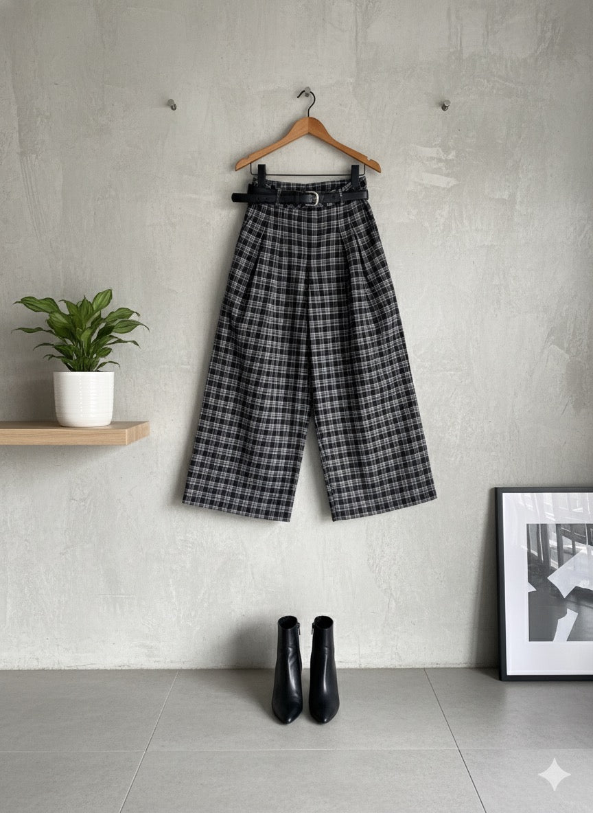 Seoul Check Culottes