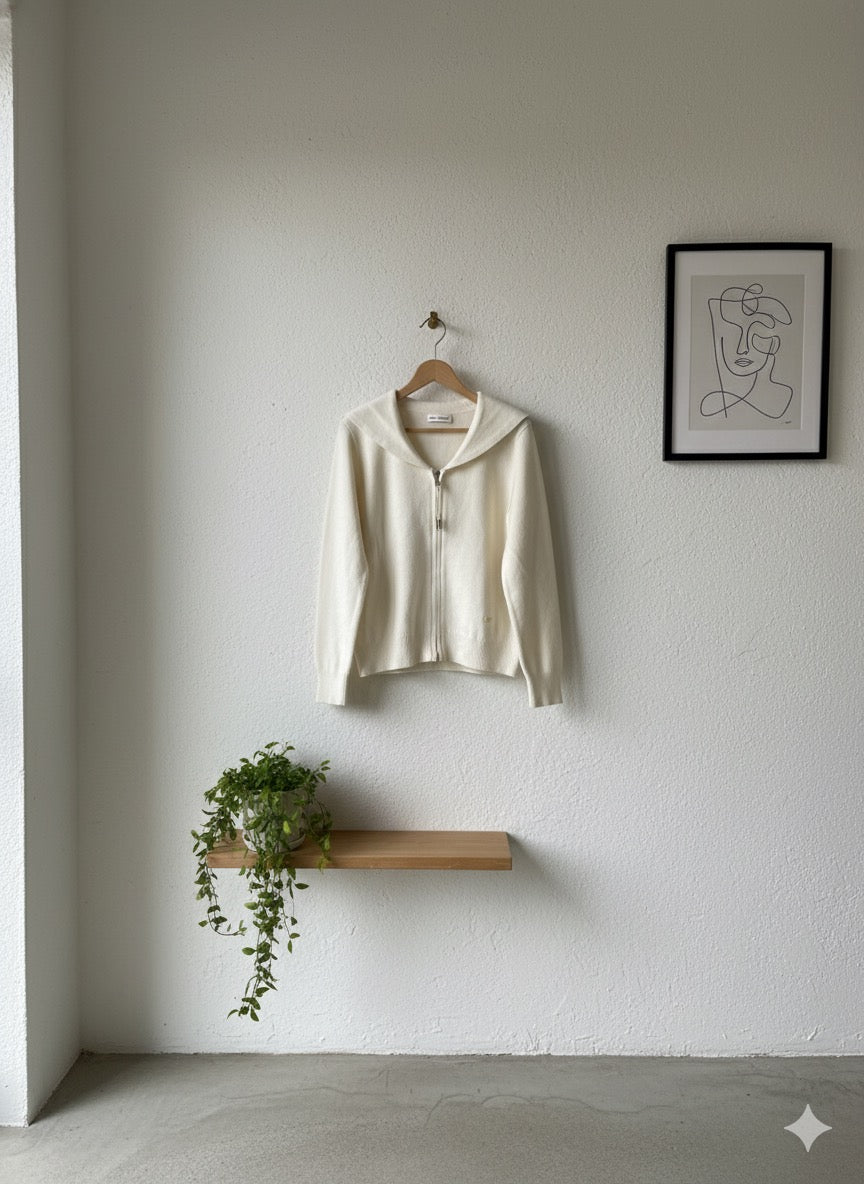 Sailor Collar Jacket - Cream