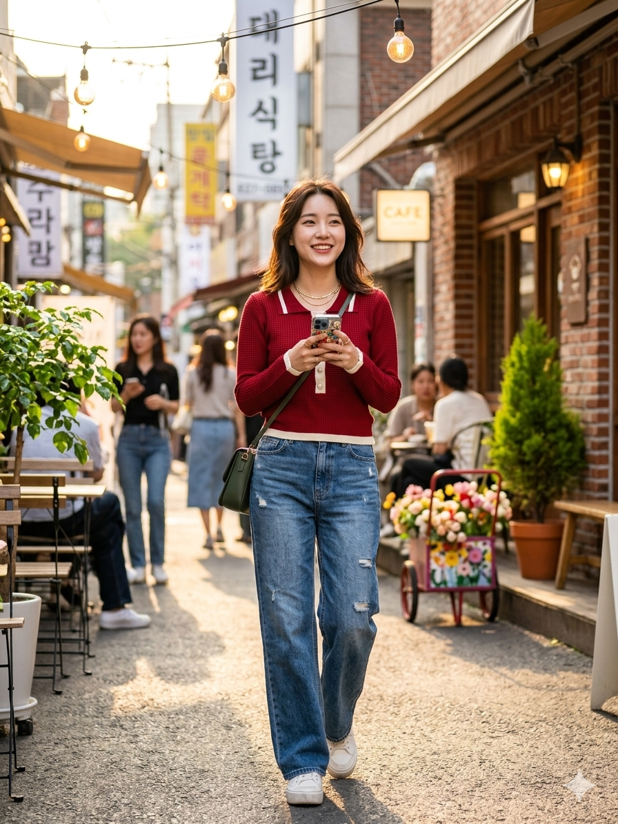 Monochrome Muse Knit Top - Maroon