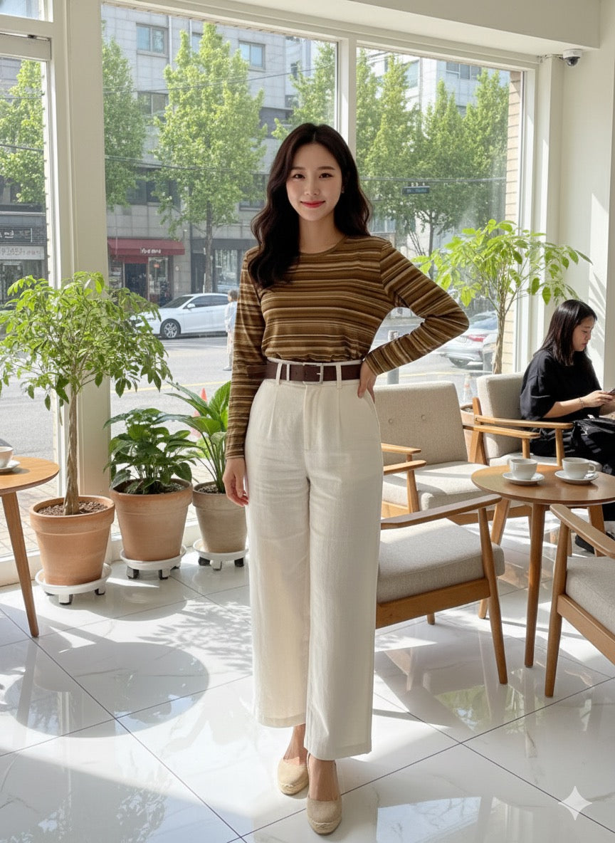 Retro striped Top