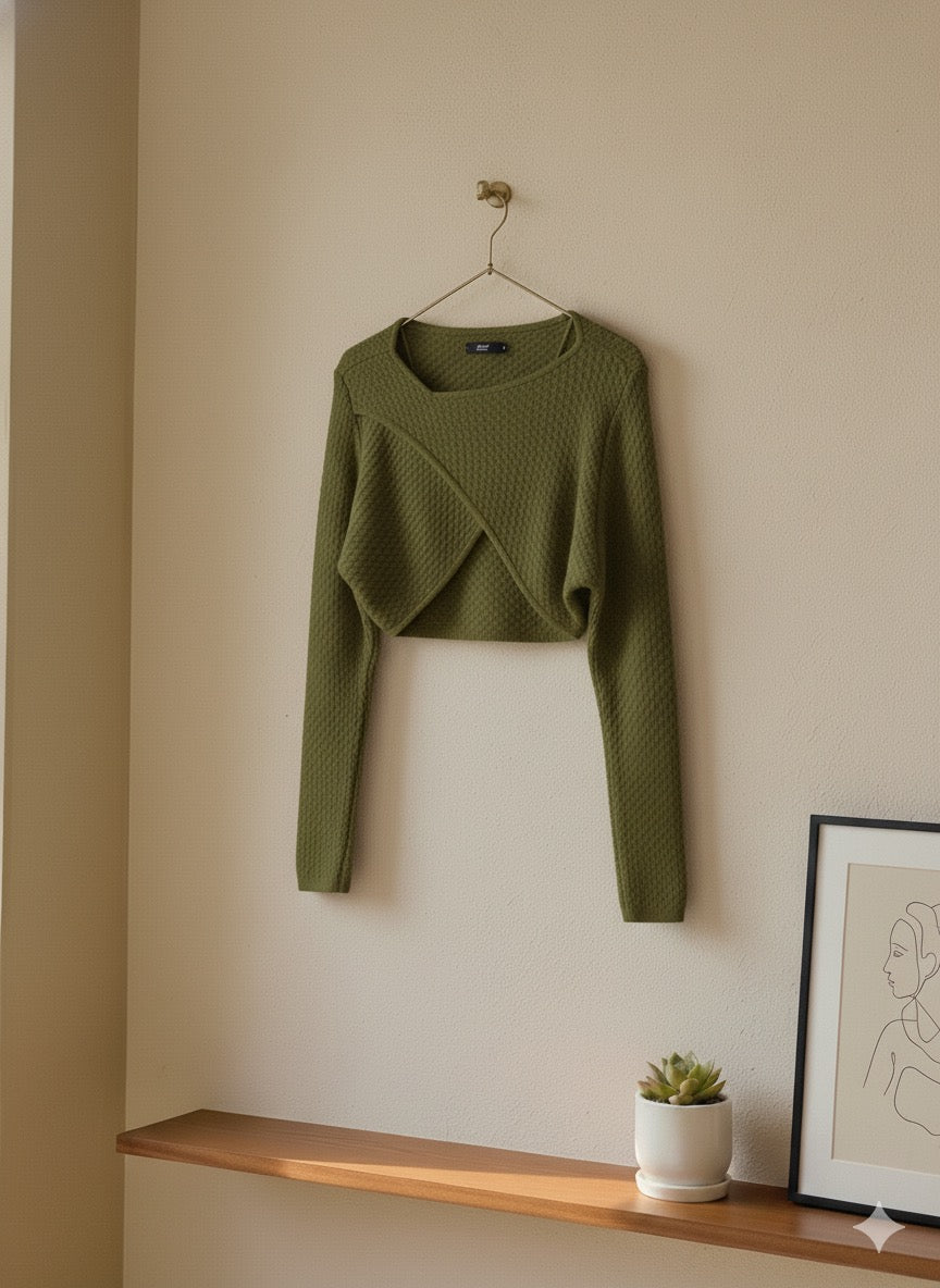 Ballet Wrap Shrug - Green