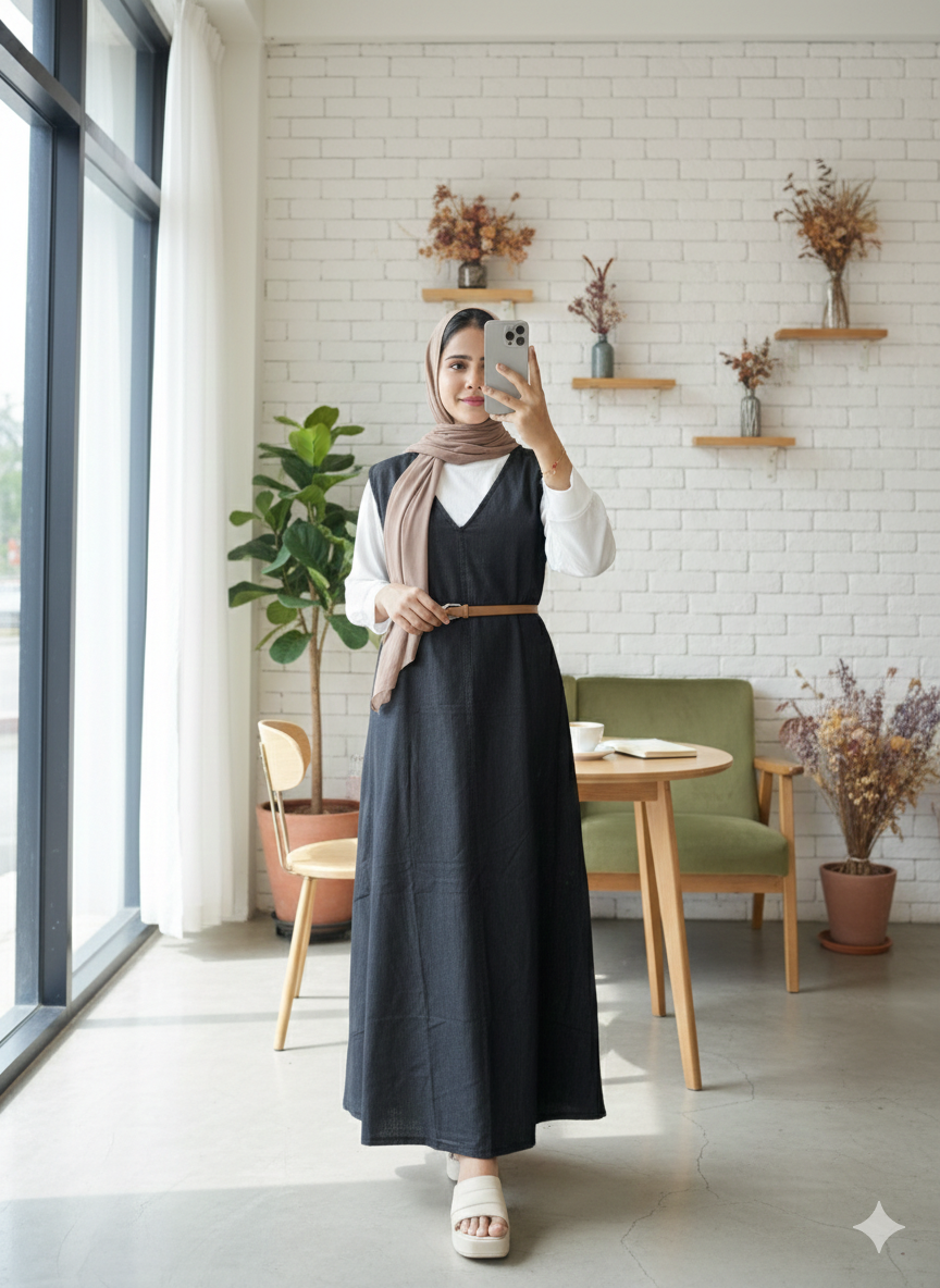 Denim Minimal Muse - Black