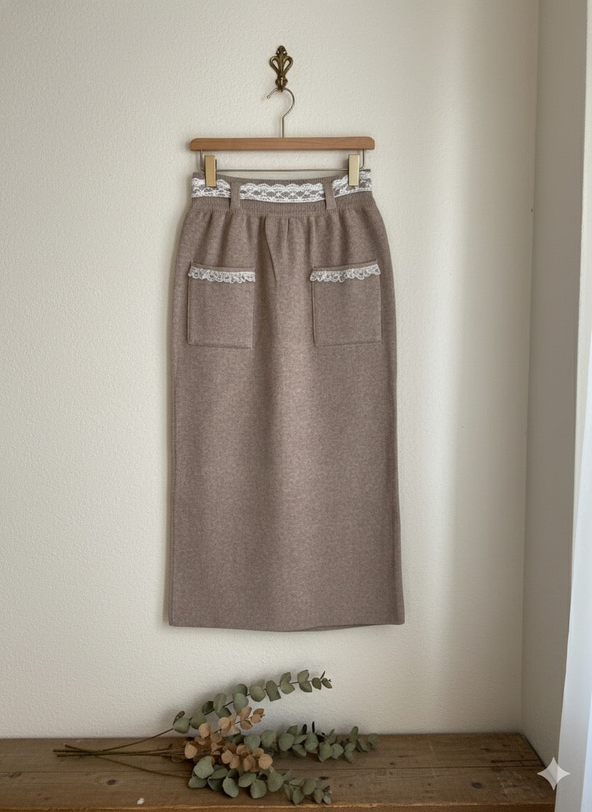 Vintage Lace Accent Skirt