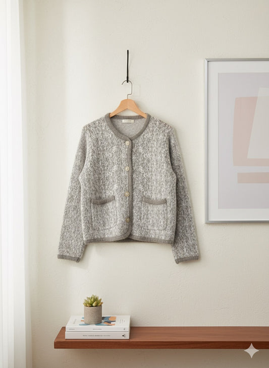 Chanel-Style Tweed Cardigan”,