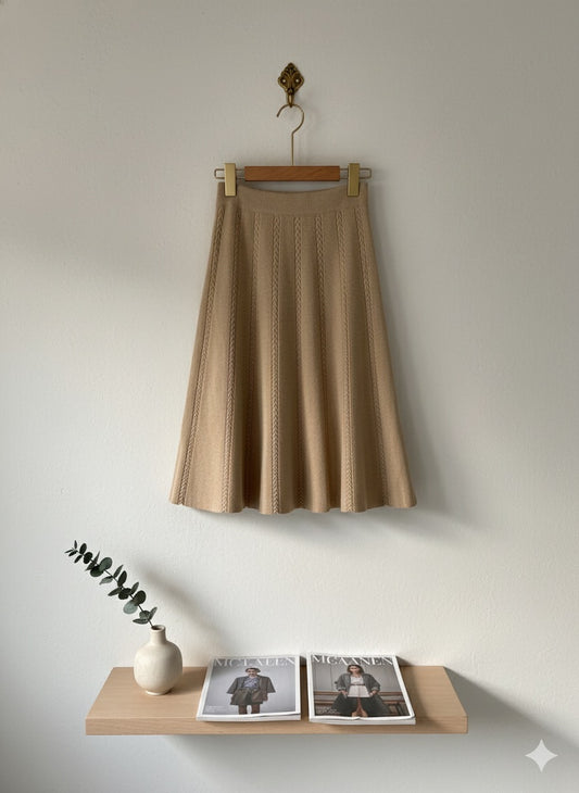 Warm Whisper Skirt - Beige
