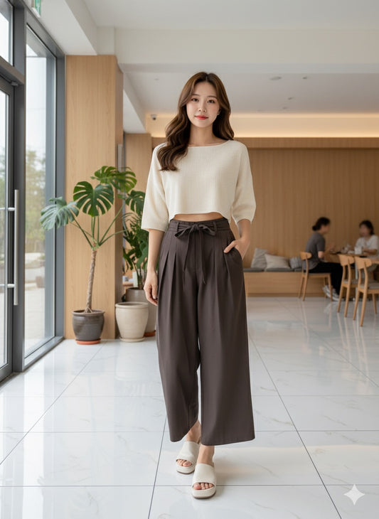 Chic Bow-Tie Culottes