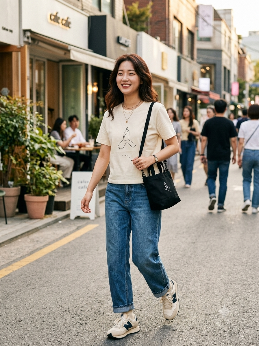 Urban Sketch Tee - Cream