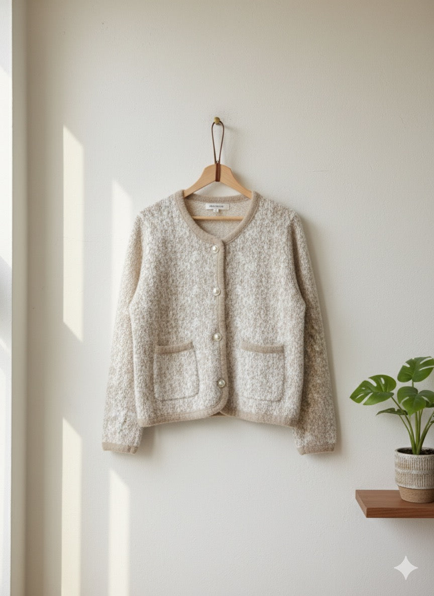 Chanel-Style Tweed Cardigan”,