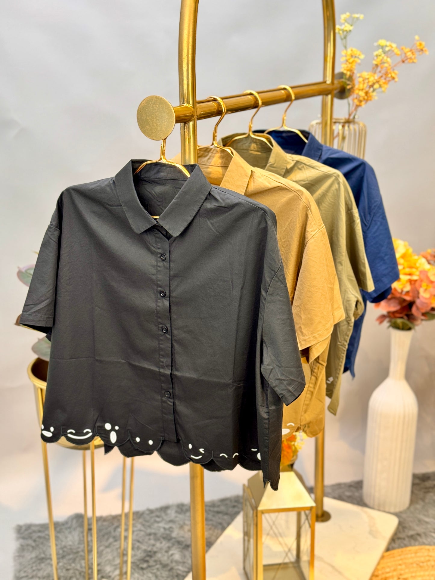 Scallop Hem Shirt