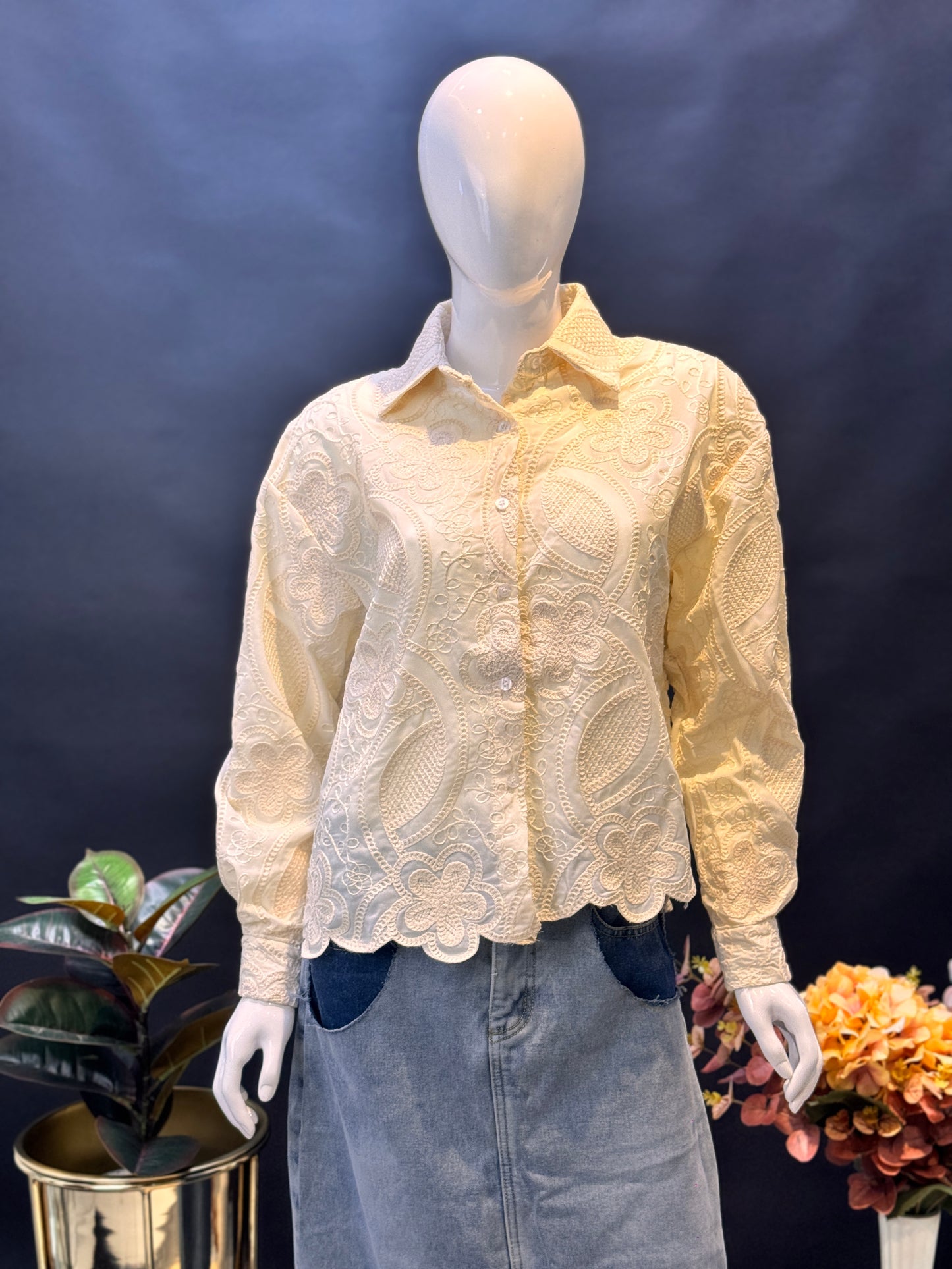 Floral Whisper Lace Shirt