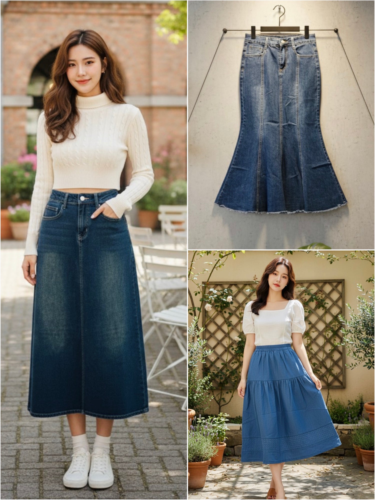 Denim Skirts