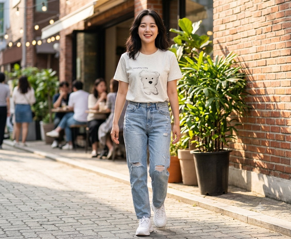Cloud Bear Tee - Ash