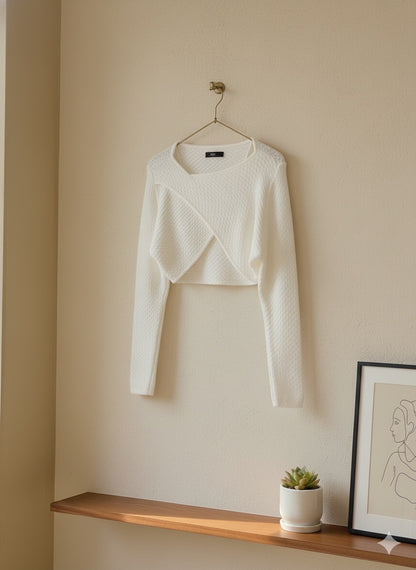 Ballet Wrap Shrug  - White