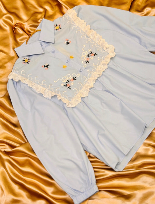 Floral Lace Doll Blouse