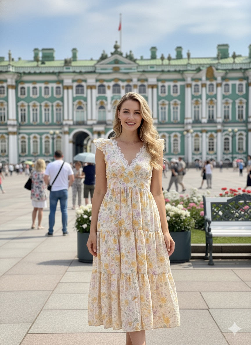 Floral Ruffle Sundress