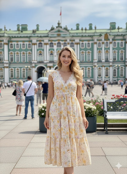 Floral Ruffle Sundress