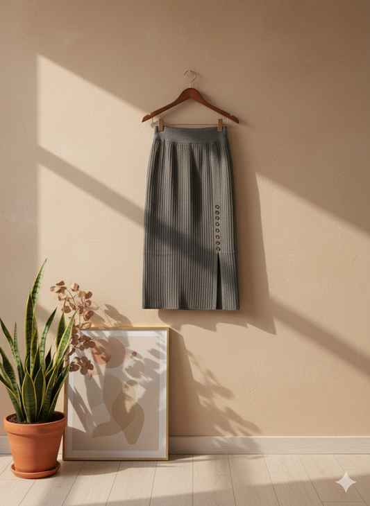 Sleek Form Skirt - Ash