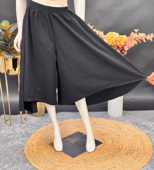 Black Wide-Legged Culottes