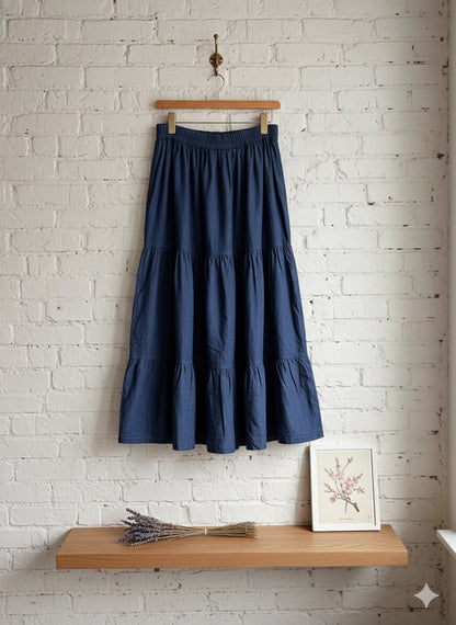 Denim Dream Skirt - Dark