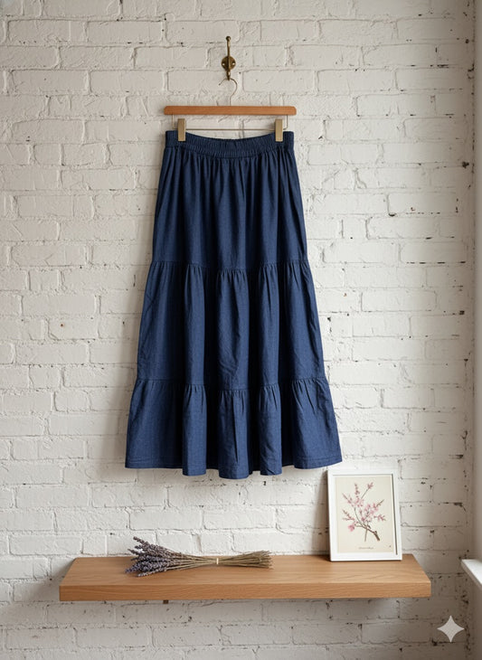 Denim Dream Skirt - Dark