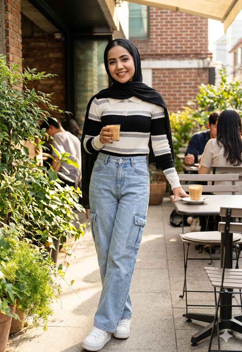 Monochrome Muse Knit Top - Black