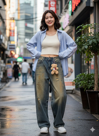 Teddy Light Wash Denim