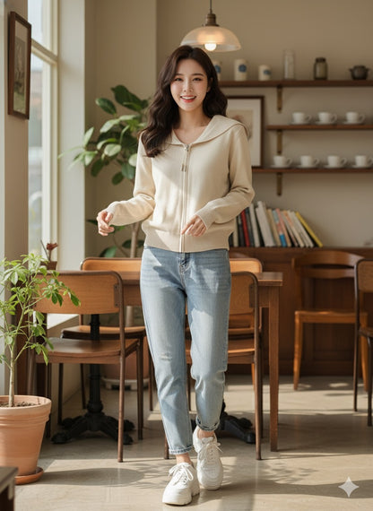 Sailor Collar Jacket - Off White