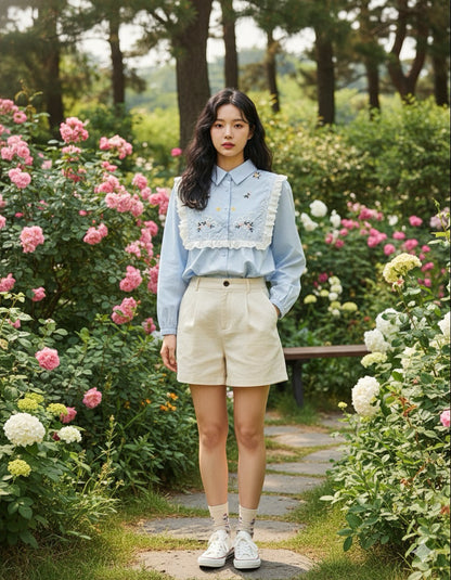 Floral Lace Doll Blouse