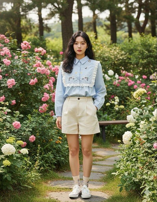 Floral Lace Doll Blouse