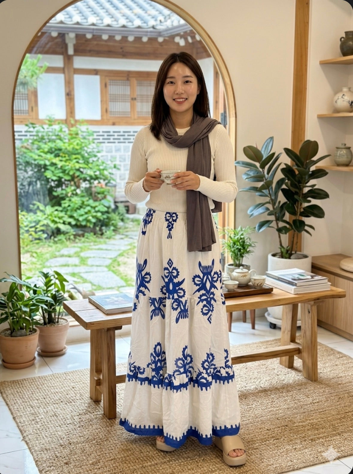 Blue Heritage Skirt
