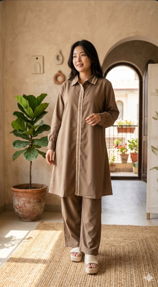 Minimal Muse Two-Piece - Brown