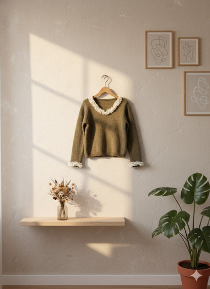 Pearl Accent Sweater