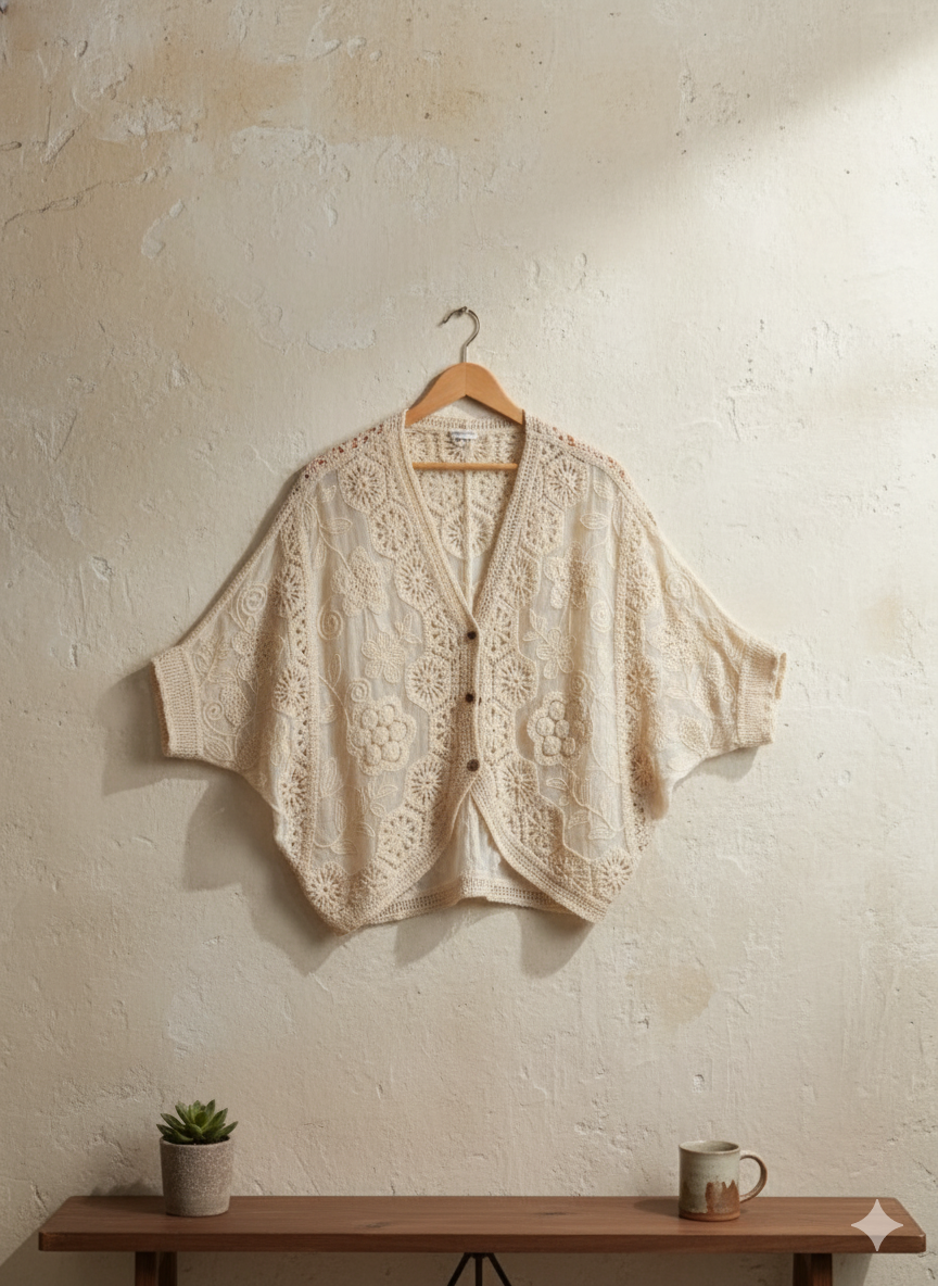 Eyelet Lace Top - Cream
