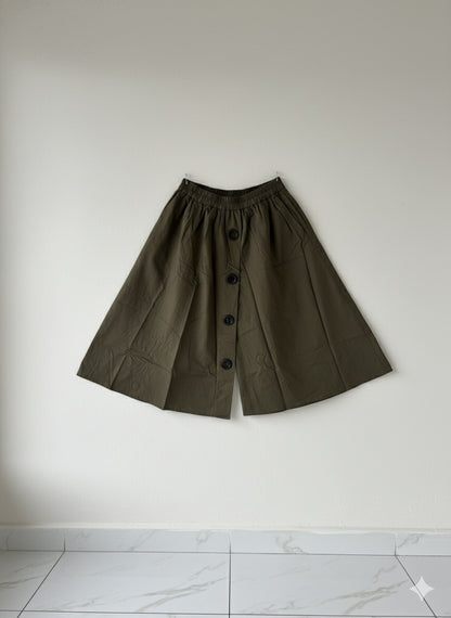 Button Bloom Pant - Green