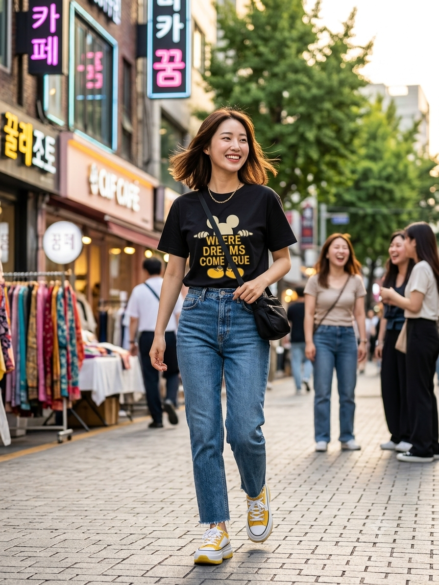 Weekend Bliss Tee - Navy Blue