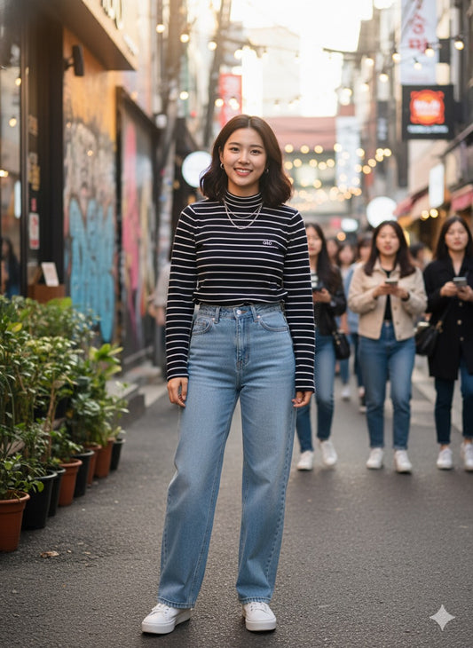 Alo Mock-Neck Top - Navy Blue