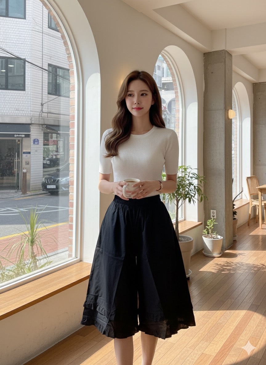 Gaucho Pants - Black