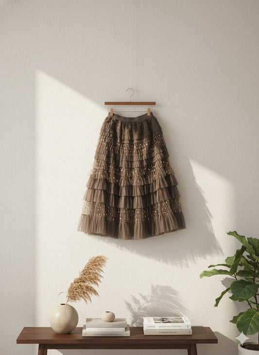 Ruffle Tulle Skirt